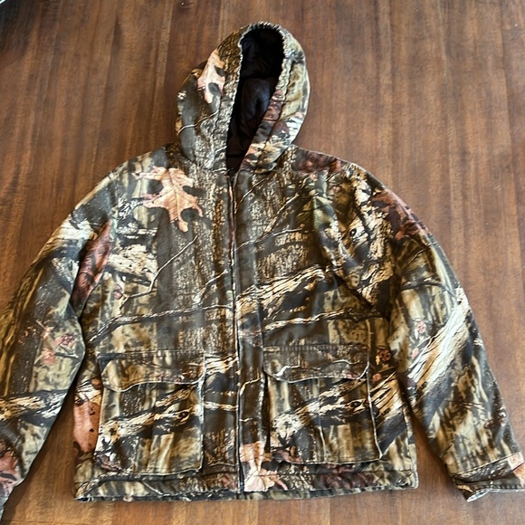Mossy Oak Break Up Infinite Camo Coat Boys 20-22 (appx Women's M), insulated - Picture 2 of 9